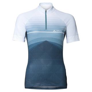 Maillot de ciclismo corto para mujer VAUDE Posta HZ en azul y gris, comodidad y estilo en tus rutas