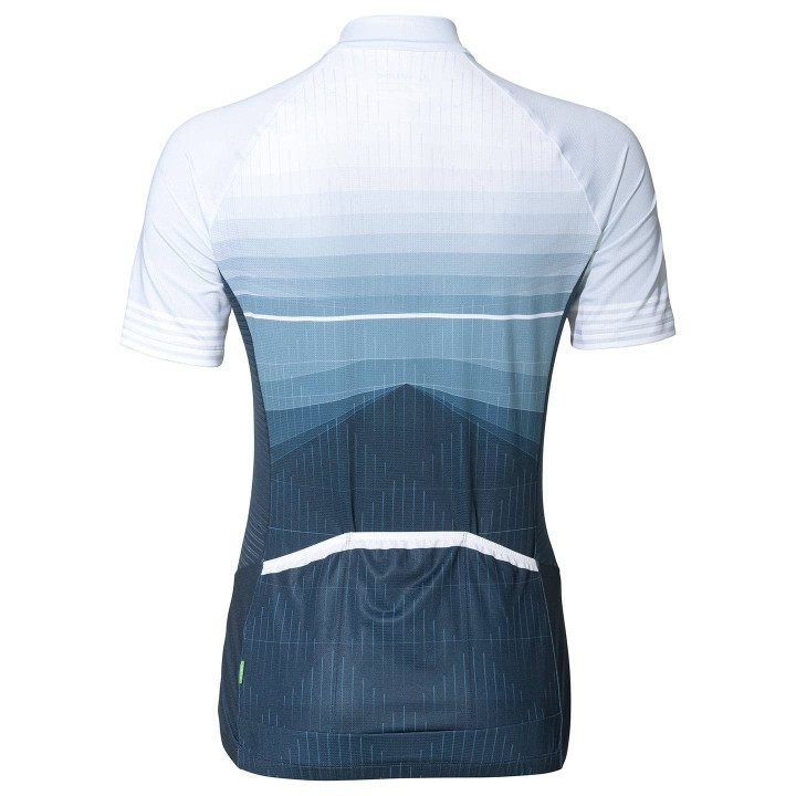Maillot de ciclismo corto para mujer VAUDE Posta HZ en azul y gris, comodidad y estilo en tus rutas