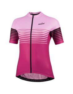 Maillot de ciclismo corto para mujer NALINI Cross fucsia, comodidad y estilo en cada pedalada