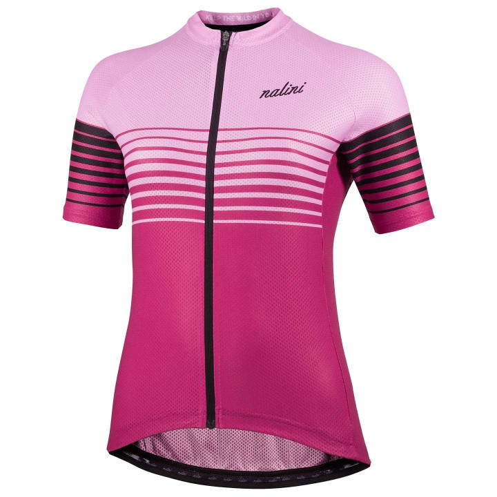 Maillot de ciclismo corto para mujer NALINI Cross fucsia, comodidad y estilo en cada pedalada