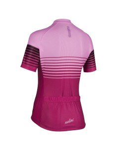 Maillot de ciclismo corto para mujer NALINI Cross fucsia, comodidad y estilo en cada pedalada 2