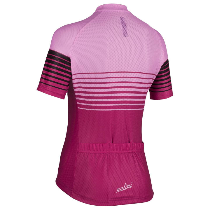 Maillot de ciclismo corto para mujer NALINI Cross fucsia, comodidad y estilo en cada pedalada