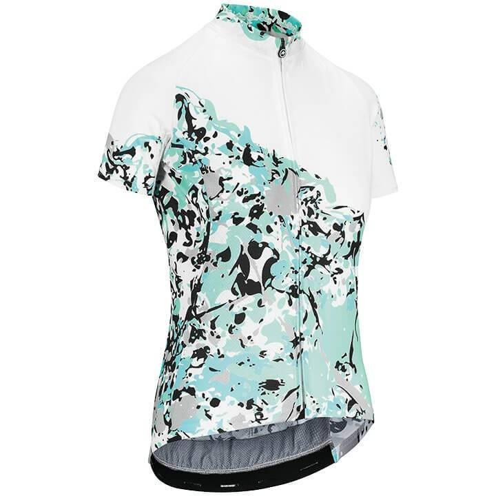 Maillot de ciclismo corto para mujer Wild SS en verde y blanco de ASSOS