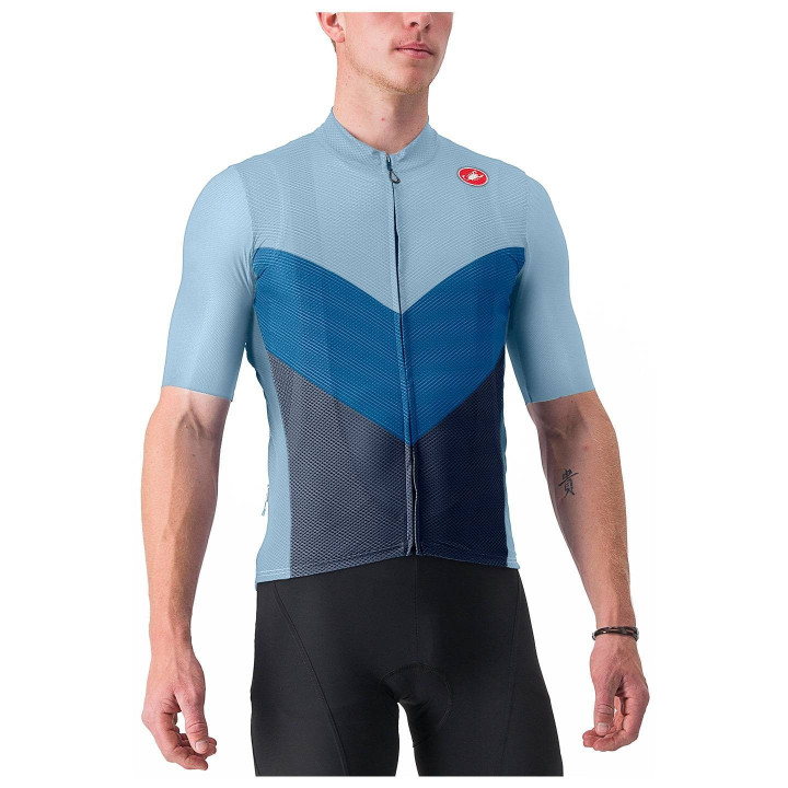 Maillot corto Endurance Pro 2 azul de CASTELLI: comodidad y frescura para tus rutas en bici