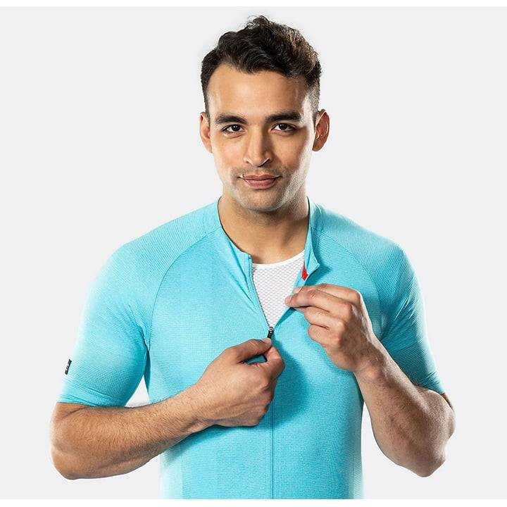 Maillot corto Bontrager Circuit azul: comodidad y frescura para tus rutas en bici