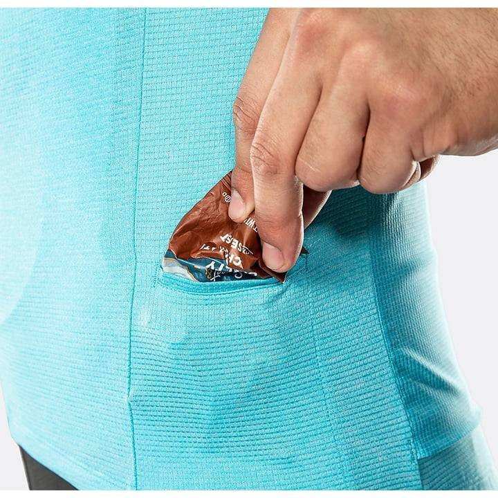 Maillot corto Bontrager Circuit azul: comodidad y frescura para tus rutas en bici