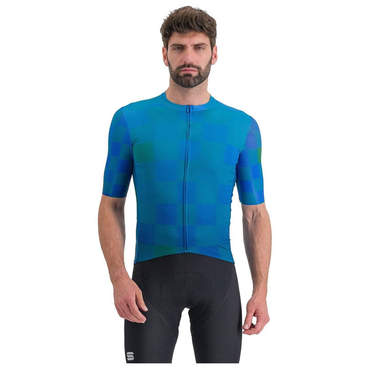 Maillot corto azul Rocket de SPORTFUL: comodidad y frescura para tus rutas en bicicleta