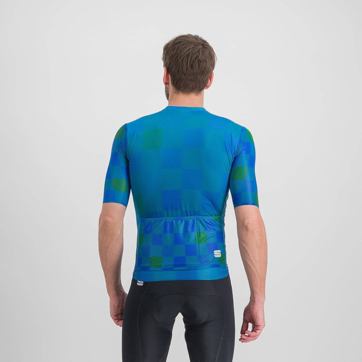 Maillot corto azul Rocket de SPORTFUL: comodidad y frescura para tus rutas en bicicleta
