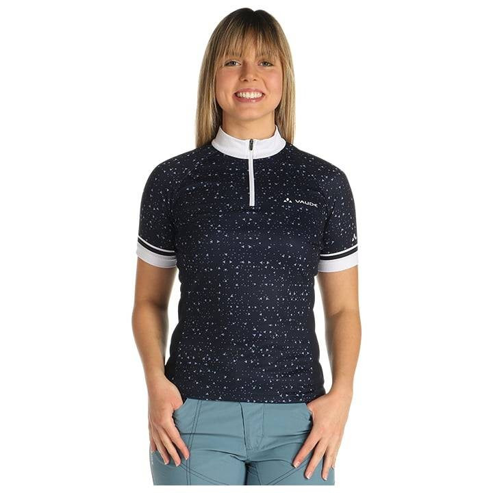 Maillot de ciclismo corto para mujer VAUDE Dotchic III en azul oscuro