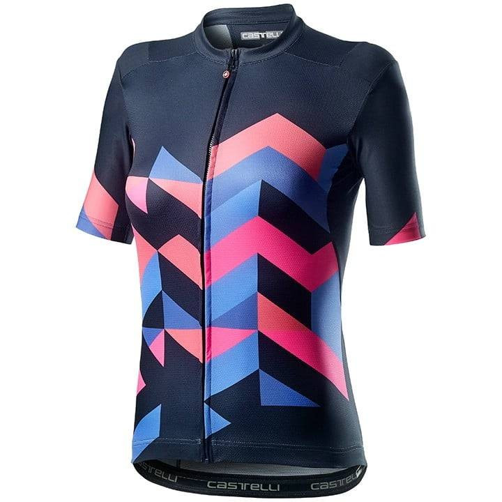 Maillot de ciclismo corto para mujer en azul oscuro, comodidad y estilo en cada pedaleo