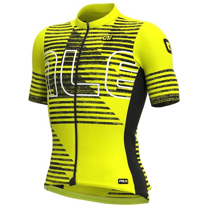 Maillot corto ALÉ Horizon en amarillo neón: comodidad y estilo para ciclistas