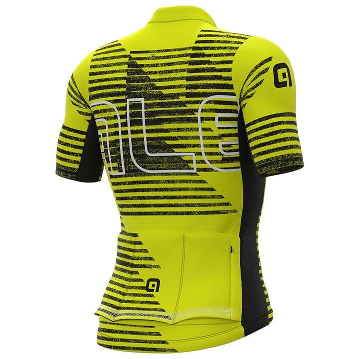 Maillot corto ALÉ Horizon en amarillo neón: comodidad y estilo para ciclistas