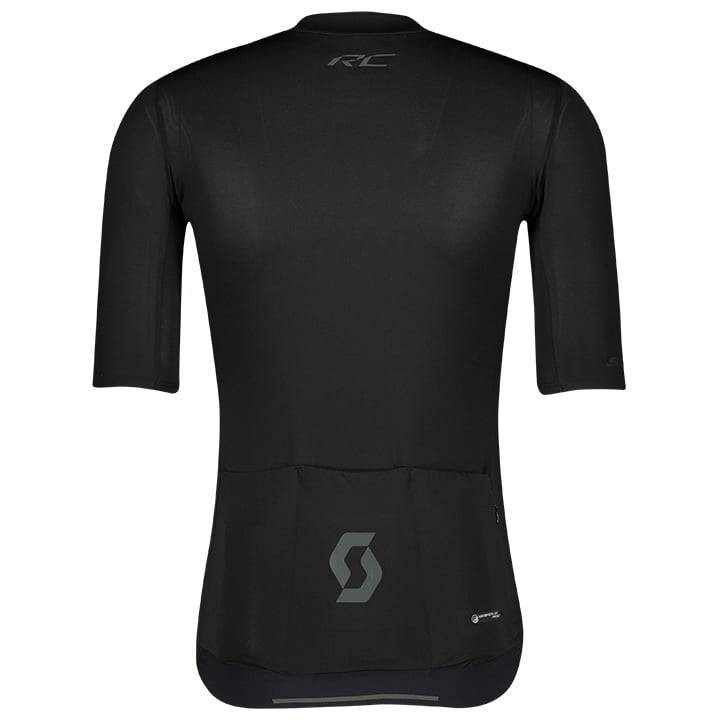 Maillot corto SCOTT RC Premium en negro y blanco, comodidad y estilo para ciclistas