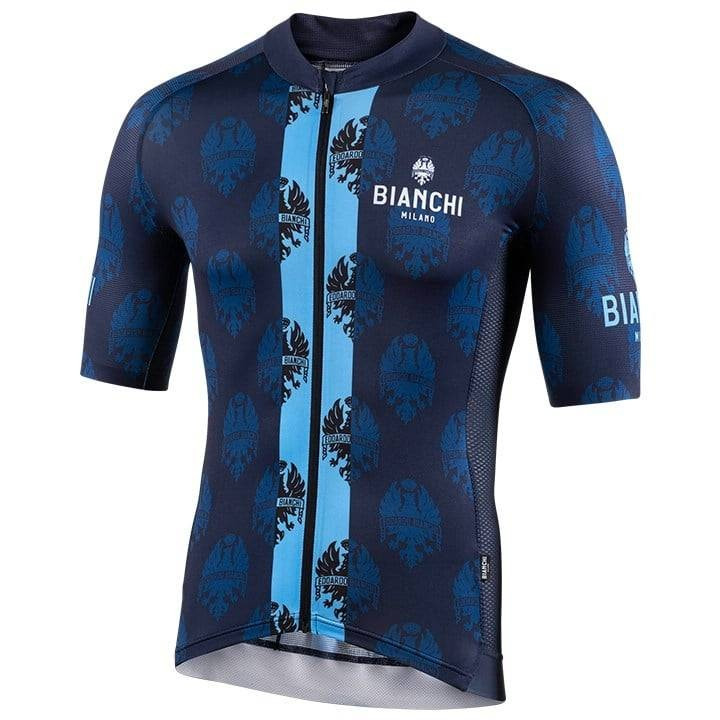 Maillot corto Roncaccio azul de BIANCHI MILANO para ciclistas cómodos y frescos