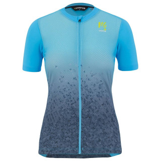 Maillot de ciclismo corto para mujer KARPOS Verve Evo en azul, ideal para cualquier clima
