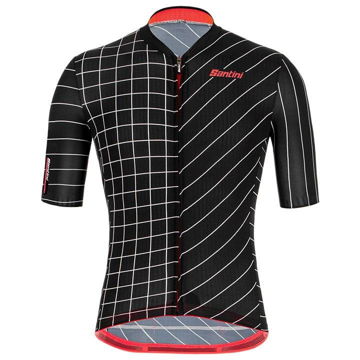 Maillot de ciclismo SANTINI Eco Sleek Dinamo negro: estilo y sostenibilidad en cada ruta