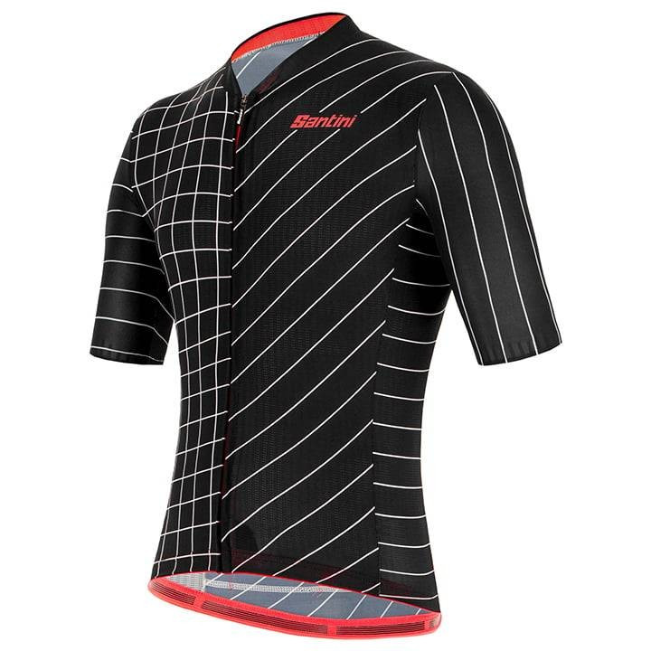 Maillot de ciclismo SANTINI Eco Sleek Dinamo negro: estilo y sostenibilidad en cada ruta