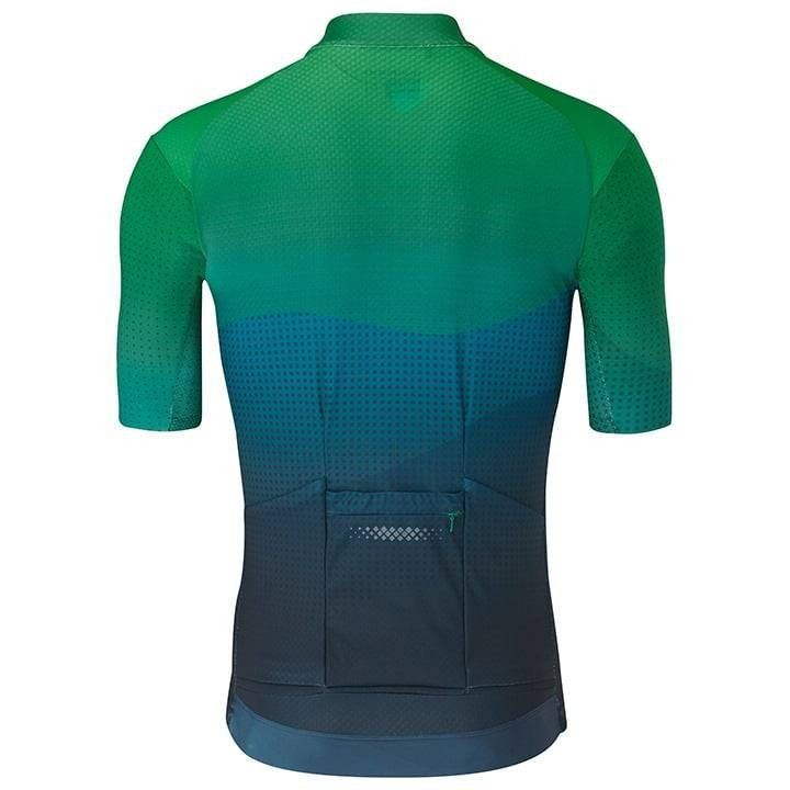 Maillot corto verde SHIMANO: comodidad y frescura para tus rutas en bicicleta