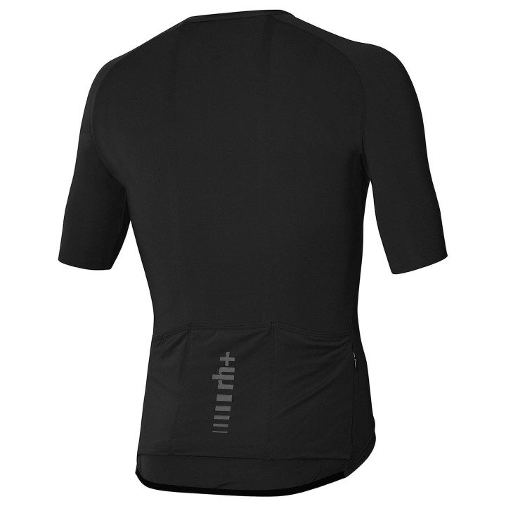 Maillot corto RH+ Piuma negro: comodidad y estilo para tus rutas en bici