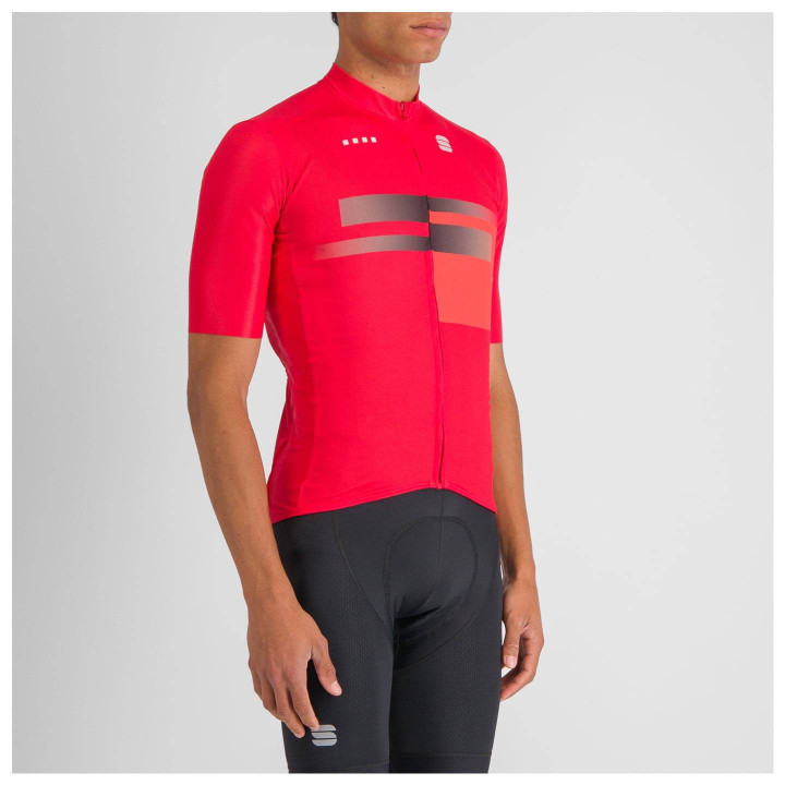 Maillot corto Sportful Gruppetto rojo: comodidad y estilo para tus rutas