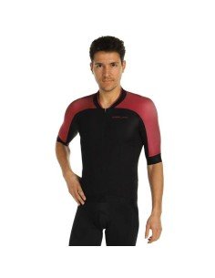 Maillot corto NALINI Munich 1972 en rojo y negro, comodidad y estilo en cada pedaleada