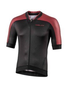 Maillot corto NALINI Munich 1972 en rojo y negro, comodidad y estilo en cada pedaleada 2