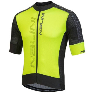 Maillot Velocità negro y amarillo neón: comodidad y estilo para tus rutas en bici