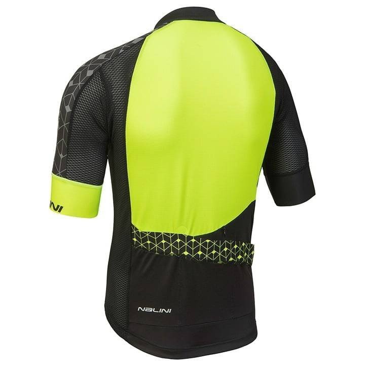 Maillot Velocità negro y amarillo neón: comodidad y estilo para tus rutas en bici