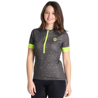 Maillot corto de ciclismo para mujer SCOTT Endurance 20 en verde y gris, ideal para cualquier ruta