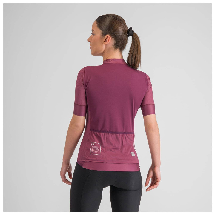 Maillot de ciclismo corto para mujer SPORTFUL SRK burdeos, comodidad y estilo en cada pedalada