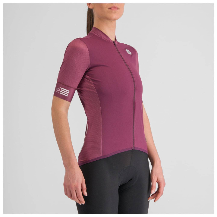 Maillot de ciclismo corto para mujer SPORTFUL SRK burdeos, comodidad y estilo en cada pedalada