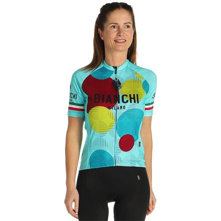 Maillot corto mujer Ancipa de BIANCHI MILANO: estilo y comodidad para tus rutas en bici