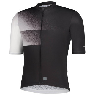 Maillot de ciclismo corto SHIMANO Breakaway en negro y blanco para un confort total