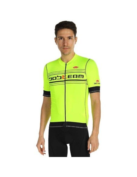 Maillot Scatto negro y amarillo neón para ciclistas que buscan estilo y comodidad