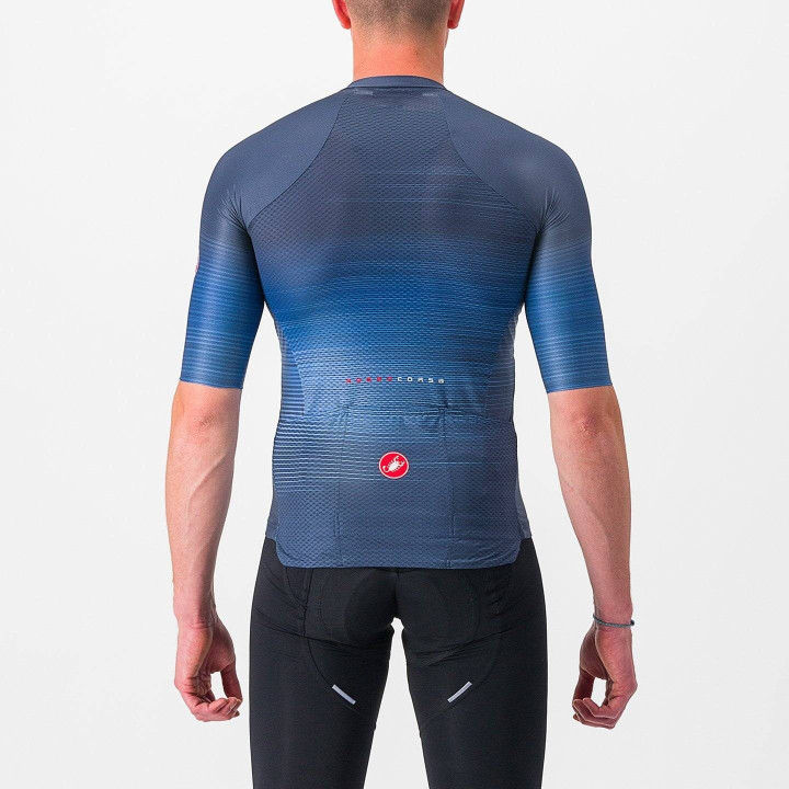 Maillot Aero Race 6.0 azul CASTELLI: comodidad y rendimiento para tus rutas