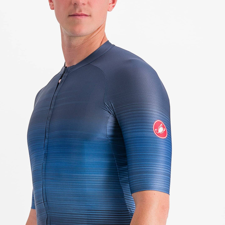Maillot Aero Race 6.0 azul CASTELLI: comodidad y rendimiento para tus rutas