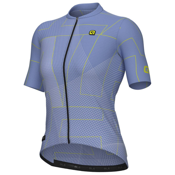 Maillot corto mujer ALÉ Synergy azul claro, comodidad y estilo en cada ruta