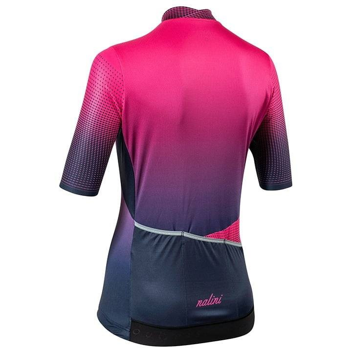 Maillot de ciclismo corto fucsia para mujer NALINI, cómodo y fresco