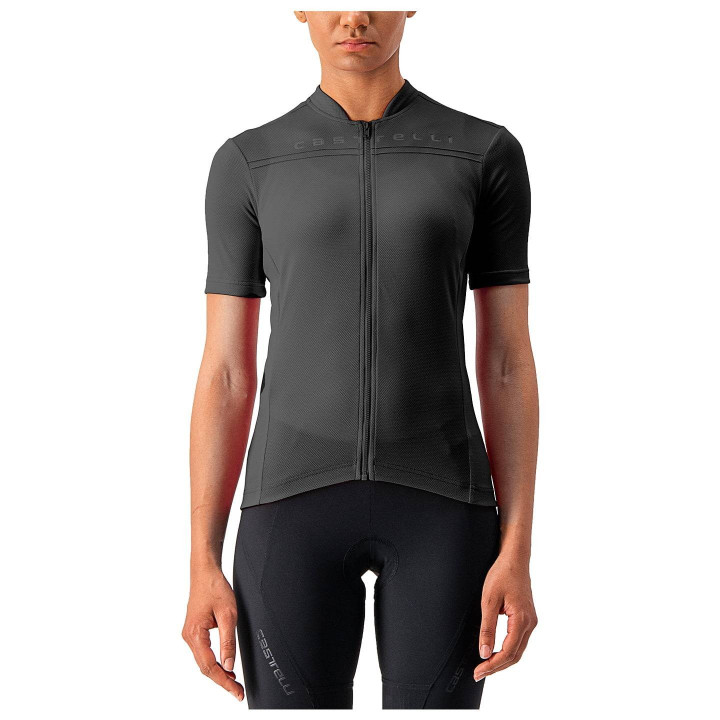 Maillot corto mujer Anima 4 negro de Castelli, comodidad y estilo para ciclistas