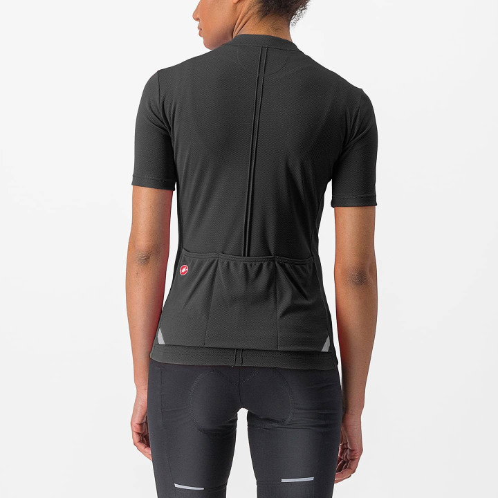 Maillot corto mujer Anima 4 negro de Castelli, comodidad y estilo para ciclistas