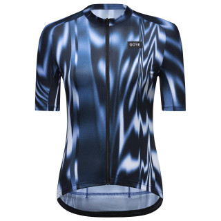 Maillot corto mujer GORE WEAR Spirit Paint azul: comodidad y estilo en cada pedalada
