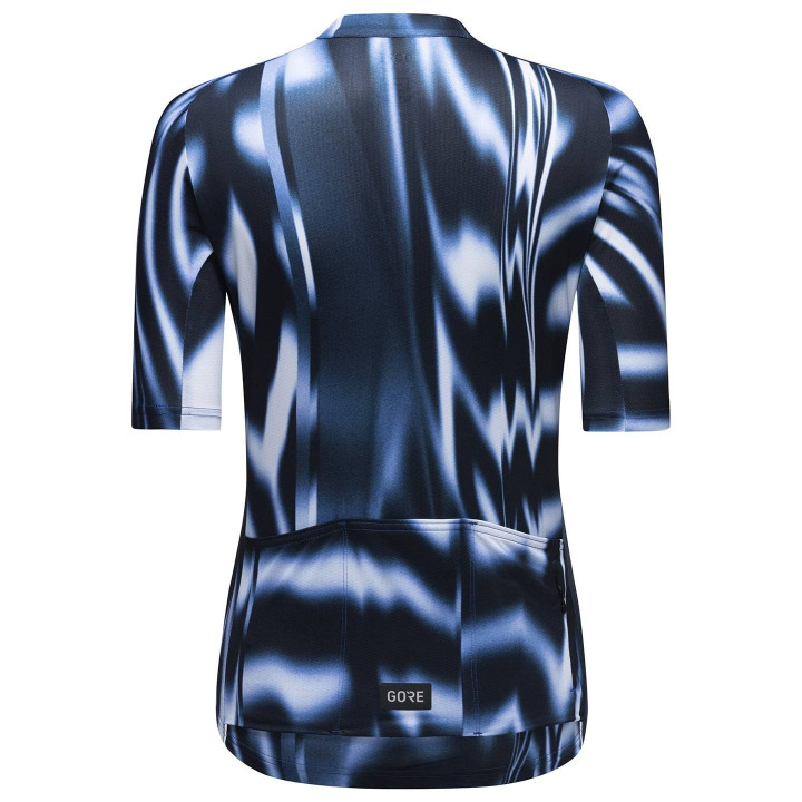 Maillot corto mujer GORE WEAR Spirit Paint azul: comodidad y estilo en cada pedalada