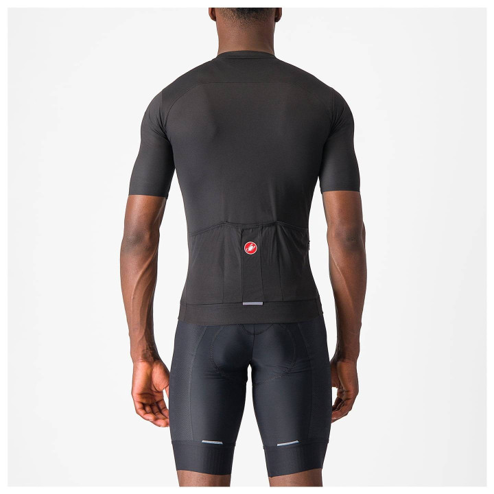 Maillot corto Castelli Prologo Lite negro, comodidad y estilo para tus pedaleadas