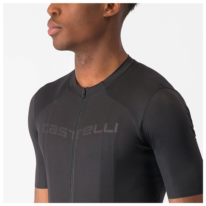 Maillot corto Castelli Prologo Lite negro, comodidad y estilo para tus pedaleadas
