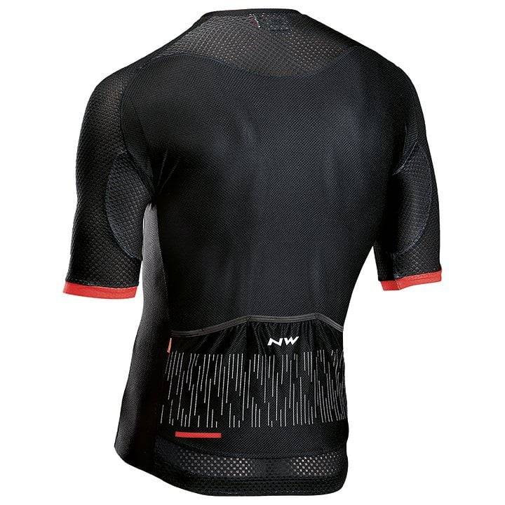 Maillot Storm Air rojo y negro de NORTHWAVE: estilo y comodidad para tus rutas en bicicleta