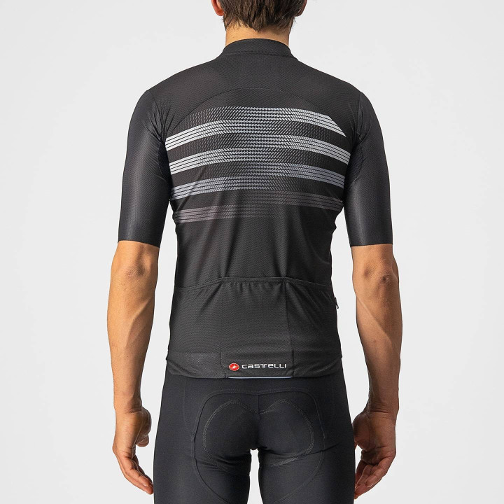 Maillot corto negro Endurance Pro de Castelli, comodidad y estilo para ciclistas