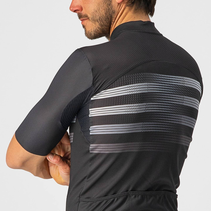 Maillot corto negro Endurance Pro de Castelli, comodidad y estilo para ciclistas