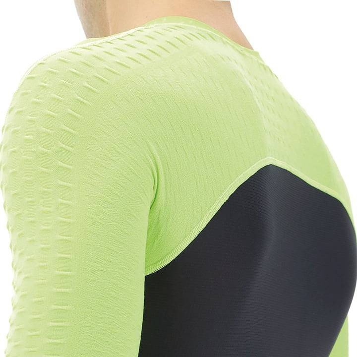 Maillot UYN Airwing amarillo y negro: comodidad y estilo para ciclistas