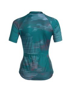 Maillot corto para mujer SL Blur en azul petrol, ideal para ciclistas 2
