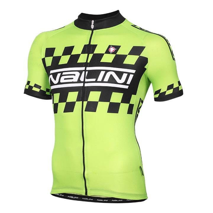 Maillot corto NALINI Cardamo verde y negro: comodidad y estilo para tus rutas en bici